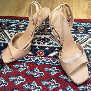 Elegant Tan Strappy Heels
